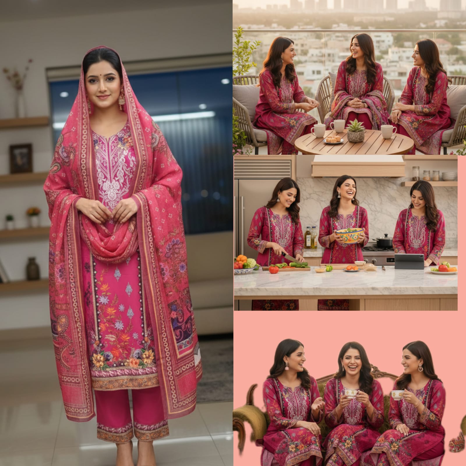 Digital 3D Print 3Pcs